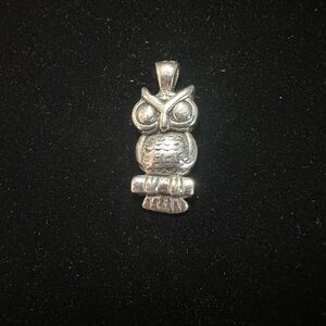 Sterling Silver Owl Pendant